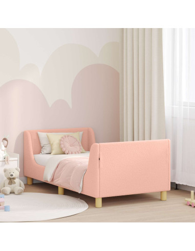 Struttura letto bambini con testata Rosa 80 x 160 cm