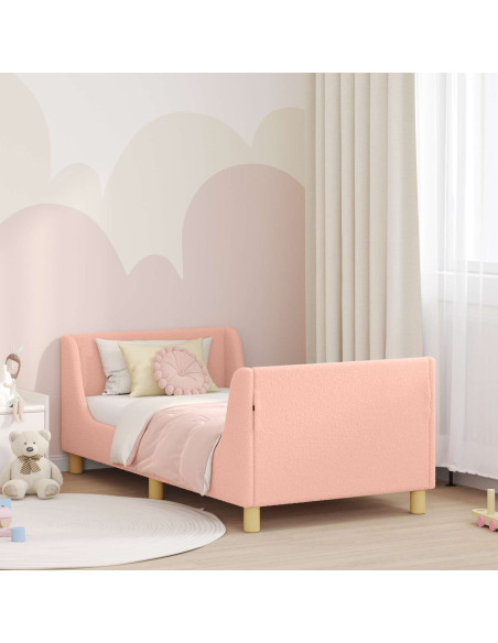 Struttura letto bambini con testata Rosa 80 x 160 cm