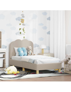Struttura letto per bambini con testata Grigio chiaro