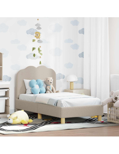 Struttura letto per bambini con testata Grigio chiaro