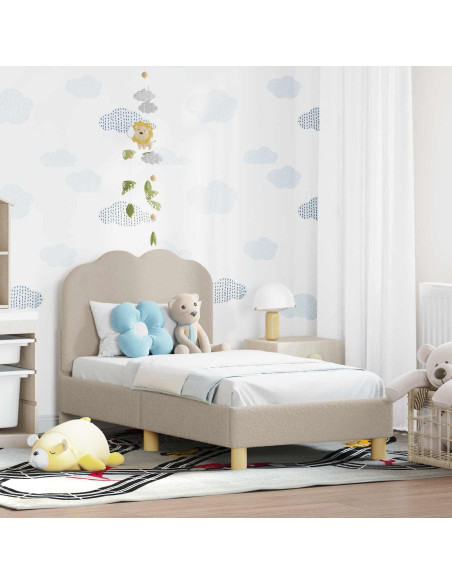 Struttura letto per bambini con testata Grigio chiaro