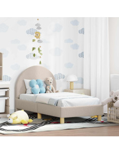 Struttura letto per bambini con testata Grigio chiaro