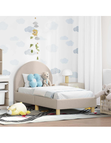 Struttura letto per bambini con testata Grigio chiaro