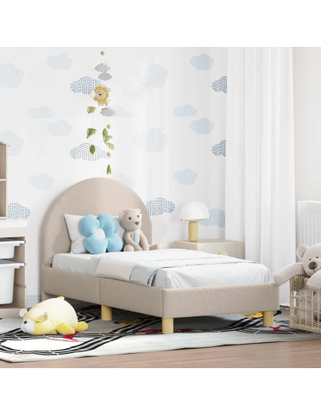 Struttura letto per bambini con testata Grigio chiaro