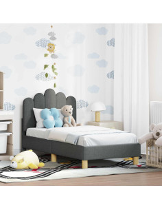 Struttura letto per bambini con testata Grigio scuro