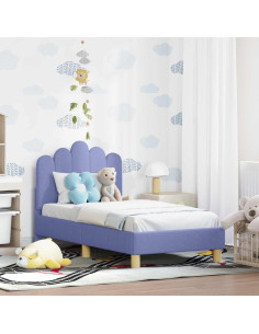 Struttura letto per bambini con testata Blu jeans 70 x 140 cm
