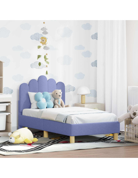 Struttura letto per bambini con testata Blu jeans 70 x 140 cm