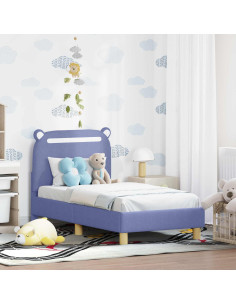 Struttura letto per bambini con testata Blu jeans 70 x 140 cm