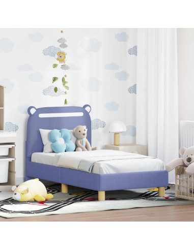 Struttura letto per bambini con testata Blu jeans 70 x 140 cm