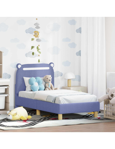 Struttura letto per bambini con testata Blu jeans 70 x 140 cm