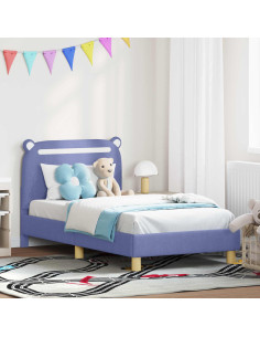 Struttura letto bambini con testata Blu jeans 80 x 160 cm