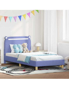 Struttura letto bambini con testata Blu jeans 90 x 200 cm