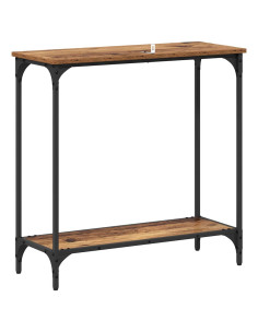 Tavolo consolle con lo scaffale Legno vecchio 75 x 30.5 x 75 cm