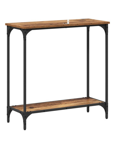 Tavolo consolle con lo scaffale Legno vecchio 75 x 30.5 x 75 cm