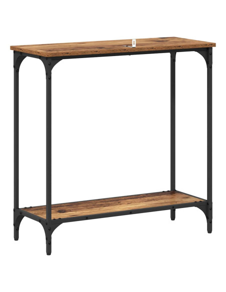 Tavolo consolle con lo scaffale Legno vecchio 75 x 30.5 x 75 cm