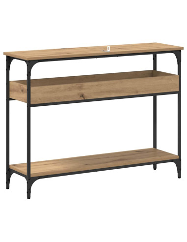 Tavolo consolle rovere artigianale 100 x 29 x 75 cm
