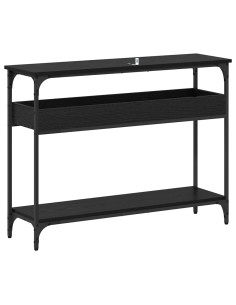 Tavolo consolle Rovere nero 100 x 29 x 75 cm Legno multistrato