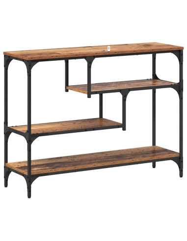 Tavolo consolle con lo scaffale Legno vecchio 100 x 30 x 75 cm