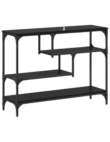 Tavolo consolle Rovere Nero 100 x 30 x 75 cm Legno multistrato