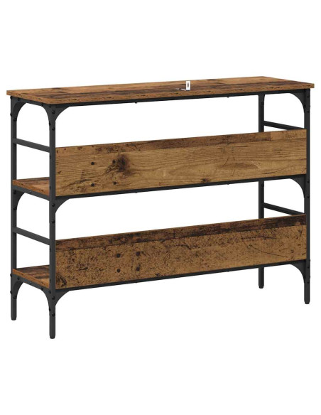 Tavolo consolle con lo scaffale Legno vecchio 100 x 32 x 75 cm