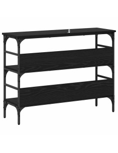 Tavolo consolle Rovere nero 100 x 32 x 75 cm Legno multistrato