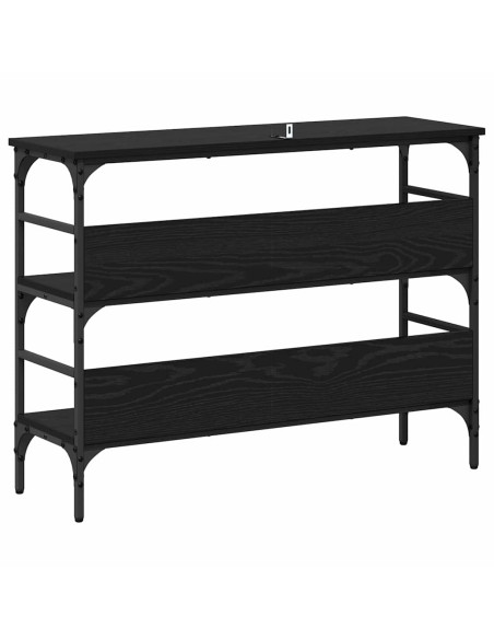 Tavolo consolle Rovere nero 100 x 32 x 75 cm Legno multistrato