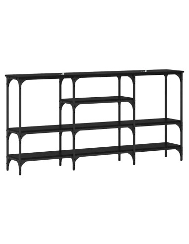 Tavolo consolle Rovere nero 160 x 29 x 80 cm Legno multistrato