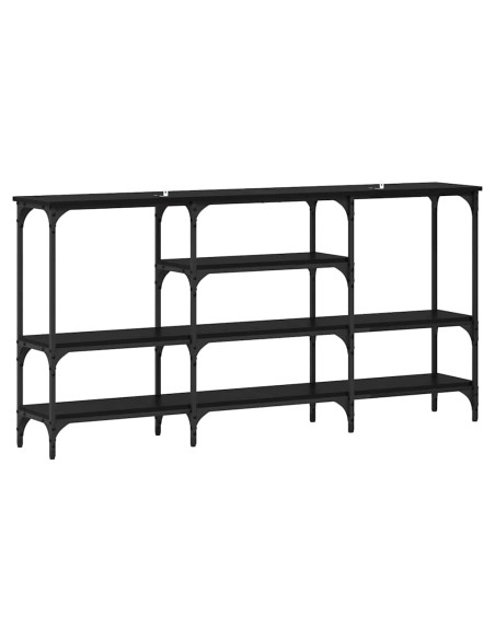 Tavolo consolle Rovere nero 160 x 29 x 80 cm Legno multistrato