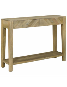 Tavolo consolle con cassetto Grigio naturale 110 x 30 x 80 cm