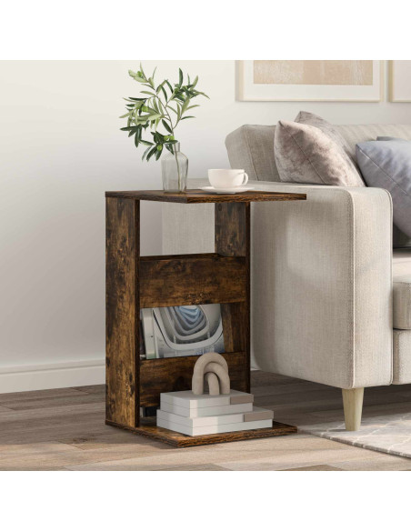 Tavolo laterale Rovere fumé 40 x 35 x 60,5 cm Legno multistrato