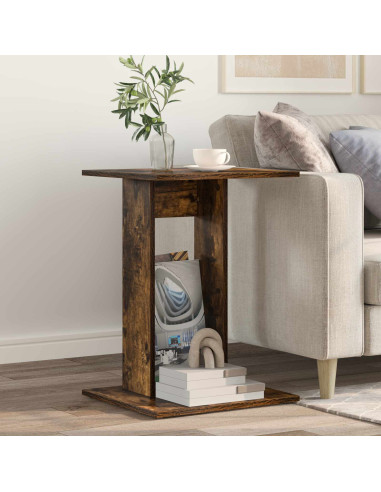 Tavolo laterale Rovere fumé 45 x 40 x 62,5 cm Legno multistrato