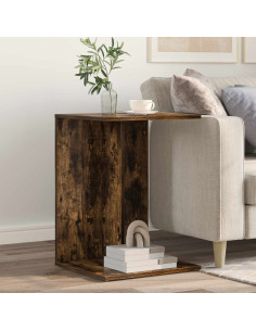 Tavolo laterale Rovere fumé 45 x 40 x 62,5 cm Legno multistrato