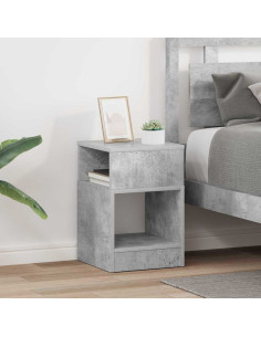 Tavolino 2 pcs Grigio cemento 30,5 x 30 x 45 cm