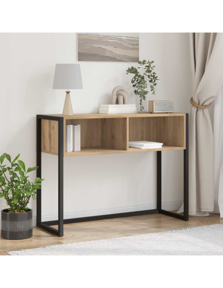 Tavolino Rovere Artigianale 100 x 36 x 75 cm Legno multistrato