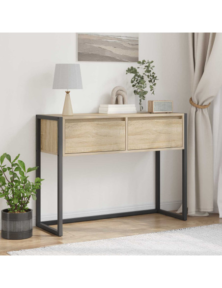 Tavolino con cassetto Sonoma 100 x 36 x 75 cm Legno multistrato