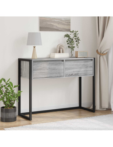 Tavolino Grigio Sonoma 100 x 36 x 75 cm Legno multistrato