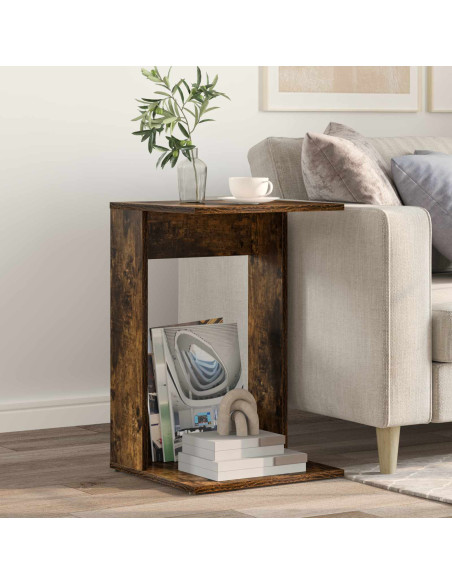 Tavolo laterale Rovere fumé 40 x 38 x 62,5 cm Legno multistrato