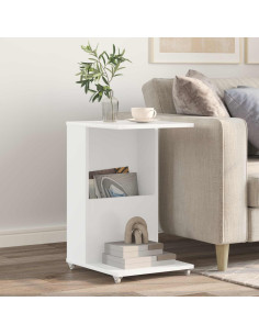 Tavolo laterale Bianco 40 x 35 x 60 cm Legno multistrato