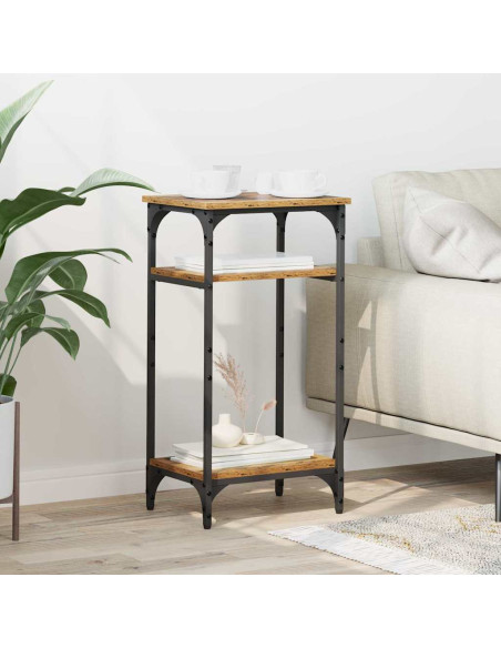 Tavolo laterale Legno vecchio 40 x 30 x 75 cm Legno multistrato