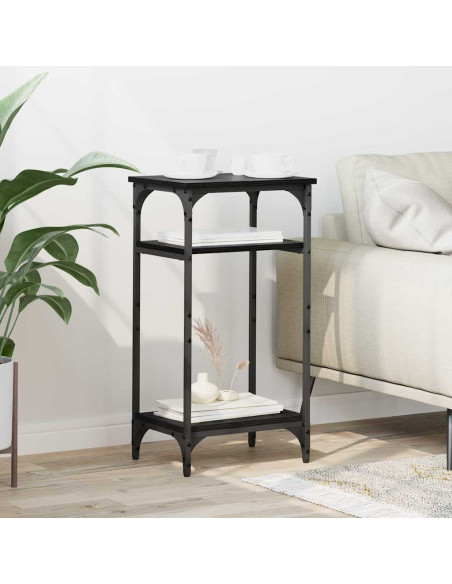 Tavolo laterale Rovere Nero 40 x 30 x 75 cm Legno multistrato