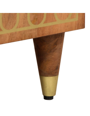 Credenza 60x33x75 cm in Legno Massello di Mango