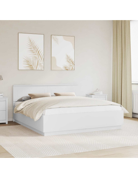 Struttura del letto Bianco 180 x 200 cm Legno multistrato