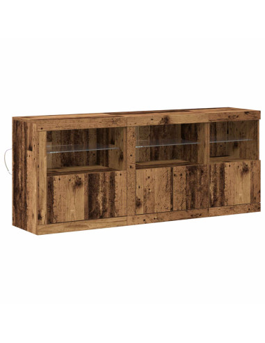 Madia LED Legno vecchio 162 x 37 x 67 cm Legno multistrato