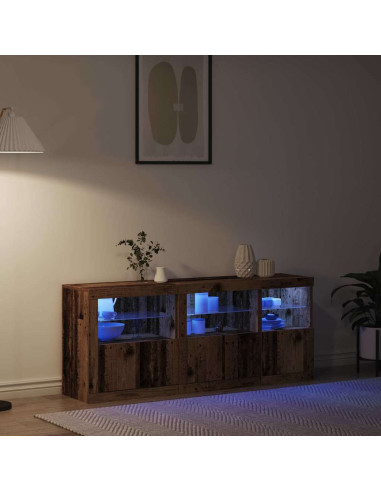 Madia LED Legno vecchio 162 x 37 x 67 cm Legno multistrato