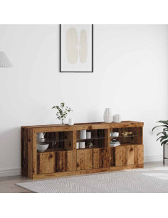 Madia LED Legno vecchio 181 x 37 x 67 cm Legno multistrato