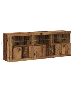 Madia LED Legno vecchio 181 x 37 x 67 cm Legno multistrato 2