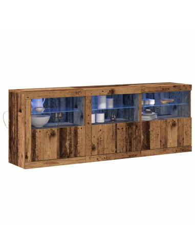 Madia LED Legno vecchio 181 x 37 x 67 cm Legno multistrato