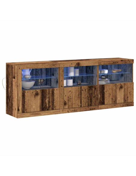 Madia LED Legno vecchio 181 x 37 x 67 cm Legno multistrato