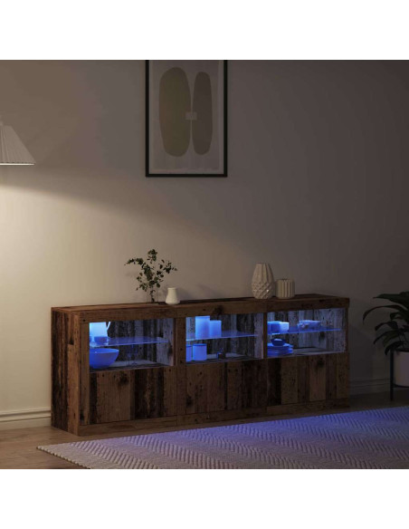 Madia LED Legno vecchio 181 x 37 x 67 cm Legno multistrato