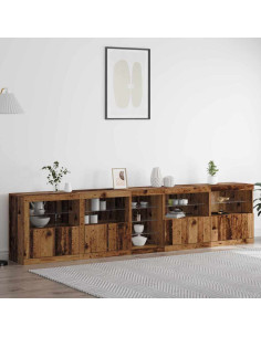 Madia LED Legno vecchio 283 x 37 x 67 cm Legno multistrato